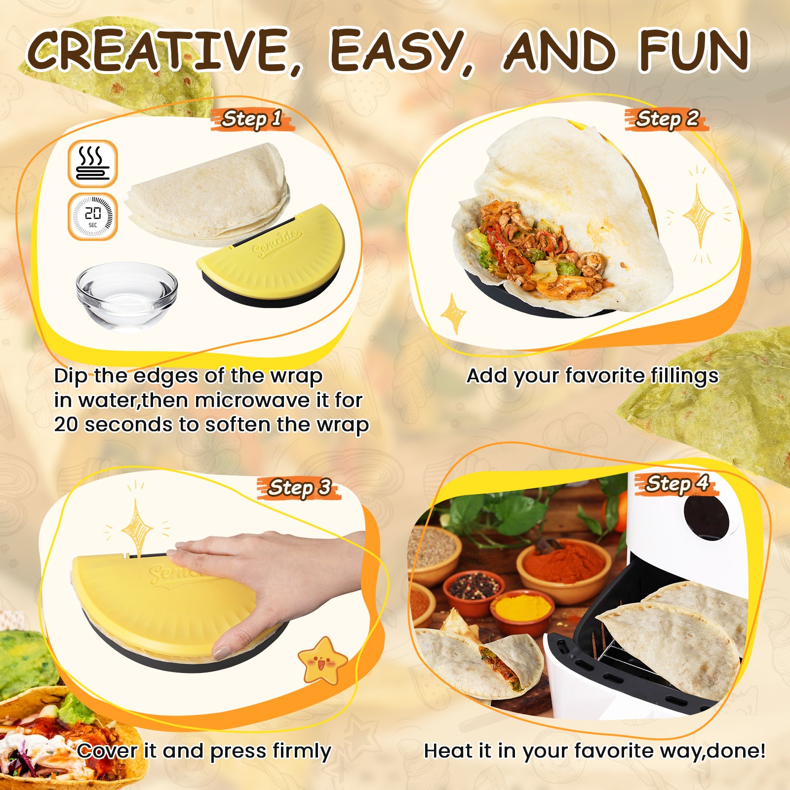 Tortilla Sealer, 10-12” Flour Tortillas